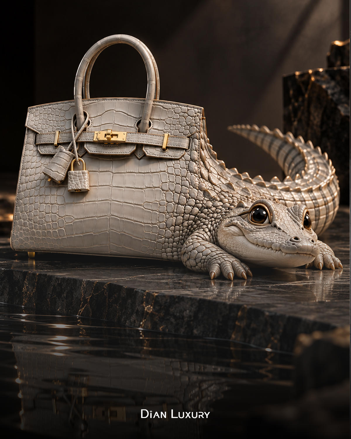 鱷魚明明住水裡，為什麼鱷魚皮包這麼怕水？｜If 🐊live in water, why can’t croc leather bags handle it?