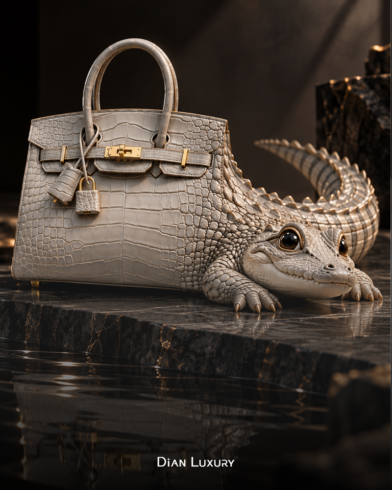 鱷魚明明住水裡，為什麼鱷魚皮包這麼怕水？｜If 🐊live in water, why can’t croc leather bags handle it?